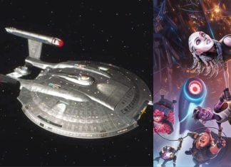 STAR TREK DAY 2024: Our favorite ships ‘n’ shows L: NX-01 Enterprise. R: Star Trek: Prodigy.