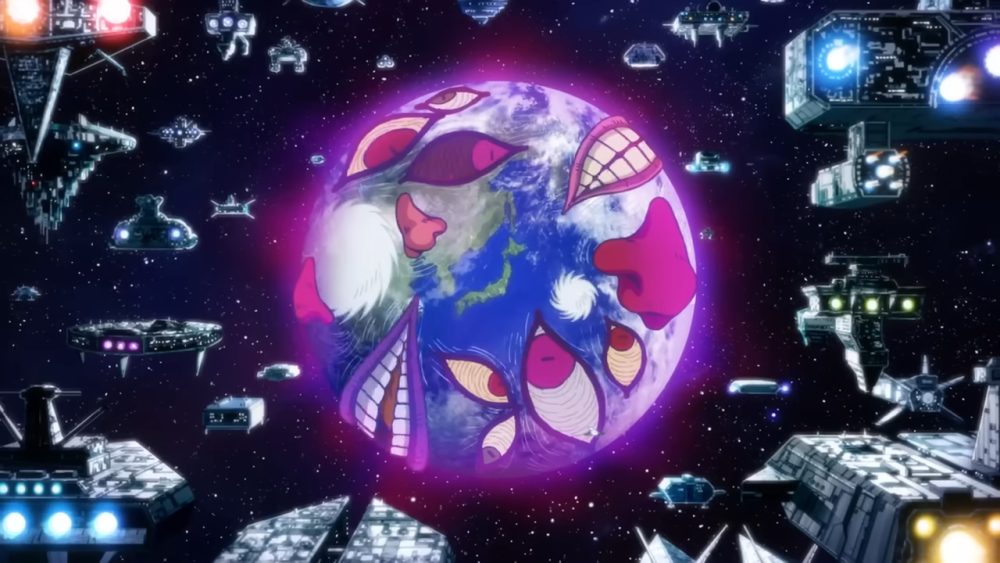 dandadan. a strange alien world