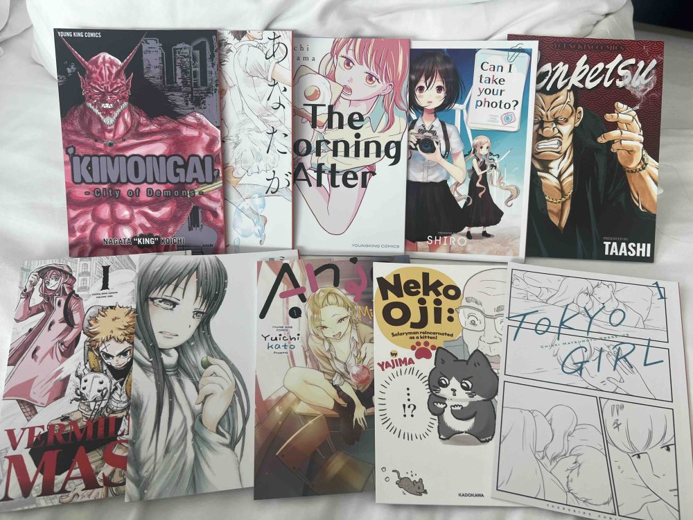 Emaqi manga booklets from Anime NYC 2024