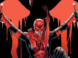 DAREDEVIL: UNLEASH HELL features Elektra getting the red band treatment Daredevil Unleash Hell Elektra art