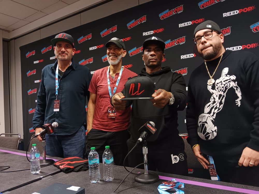 NYCC Panelists Axel Alonso, Denys Cowan, Charlemagne, and moderator Rob Markman. 