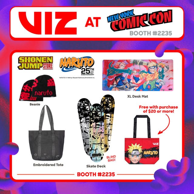 more merch from Viz including beanies, desk mats, skate decks, and tote bags