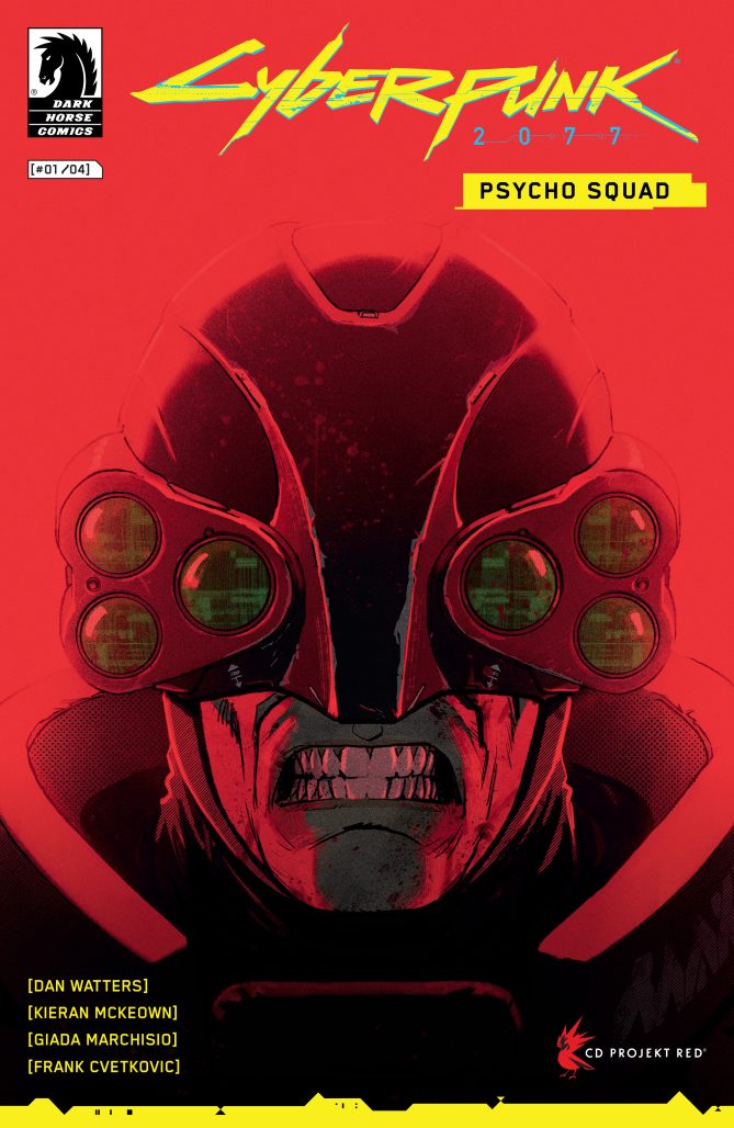 Cyberpunk 2077 Psycho Squad #1 cover by Miguel Valderrama