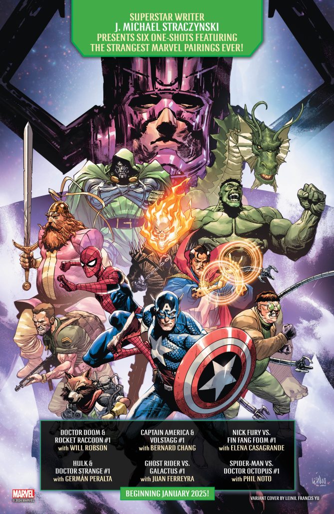 The Avengers and Galactus comic book cover