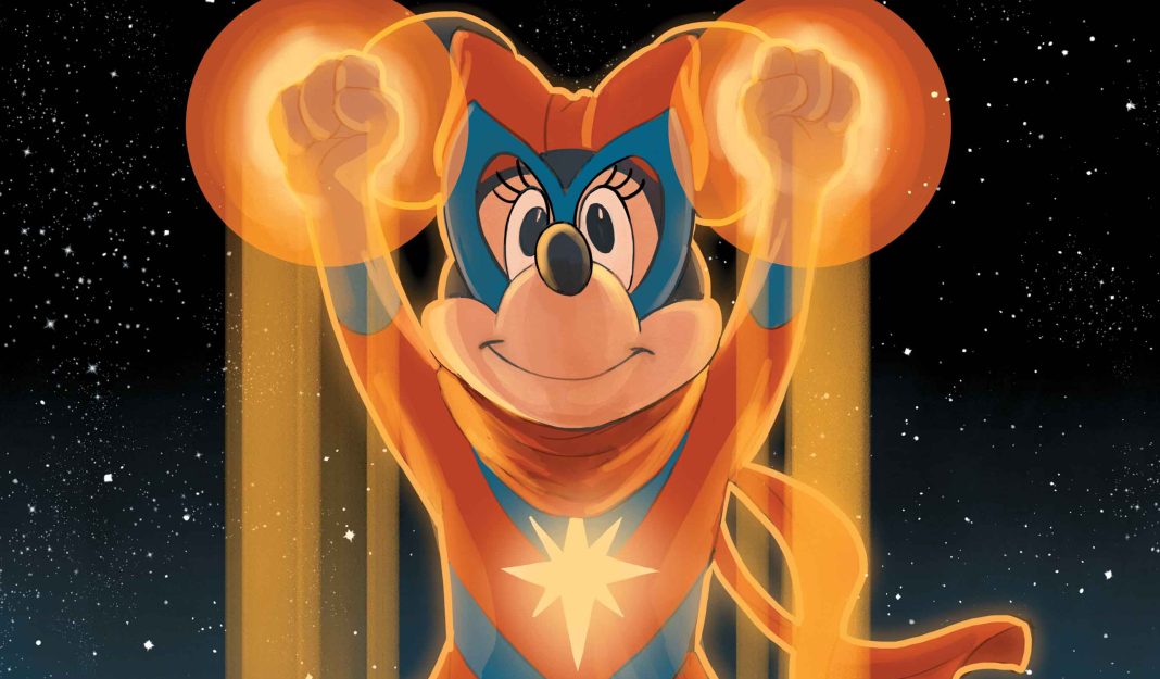Phil Noto variant of Minnie Mouse as Captain Marvel