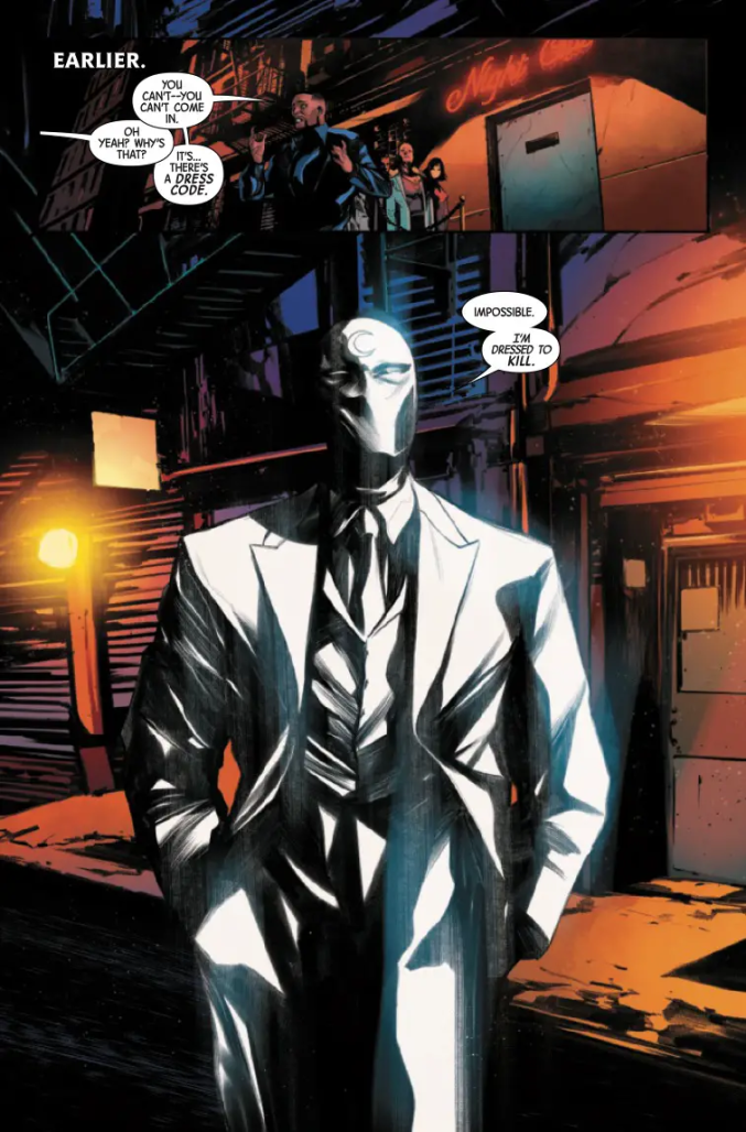 Mr. Knight strolling up to the club