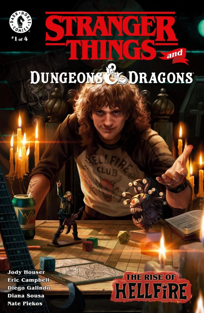 Stranger Things and Dungeons & Dragons: The Rise of Hellfire #1 main cover art