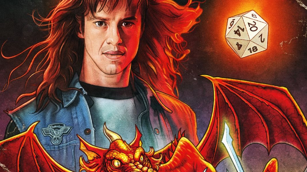 Stranger Things and Dungeons & Dragons: The Rise of Hellfire #1 variant cover (cropped)