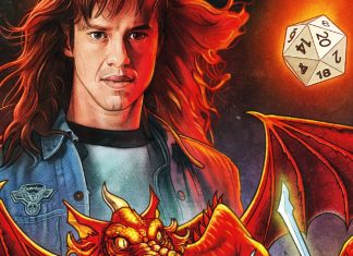Eddie Munson returns in STRANGER THINGS AND DUNGEONS & DRAGONS: THE RISE OF HELLFIRE Stranger Things and Dungeons & Dragons: The Rise of Hellfire #1 variant cover (cropped)