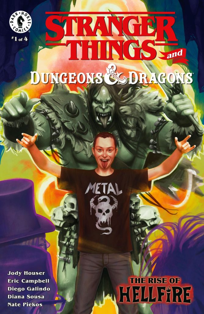 Stranger Things and Dungeons & Dragons: The Rise of Hellfire #1 variant cover
