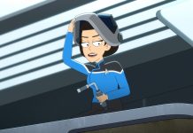 Interview: STAR TREK: LOWER DECKS’ Gabrielle Ruiz on portraying T’Lyn, the Cerritos “straight man” Gabrielle Ruiz as T'Lyn in episode 2, season 5 of Star Trek: Lower Decks. She is welding and wearing a welding mask atop the Sequoia in Repair Bay Five.