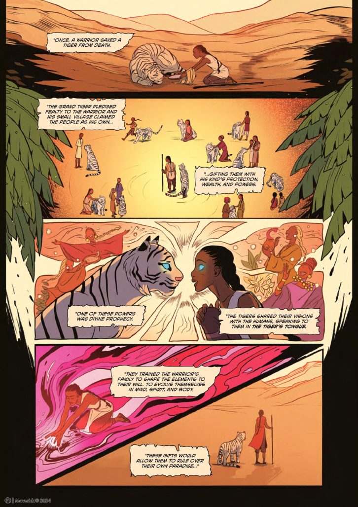 The Tiger's Tongue interior art