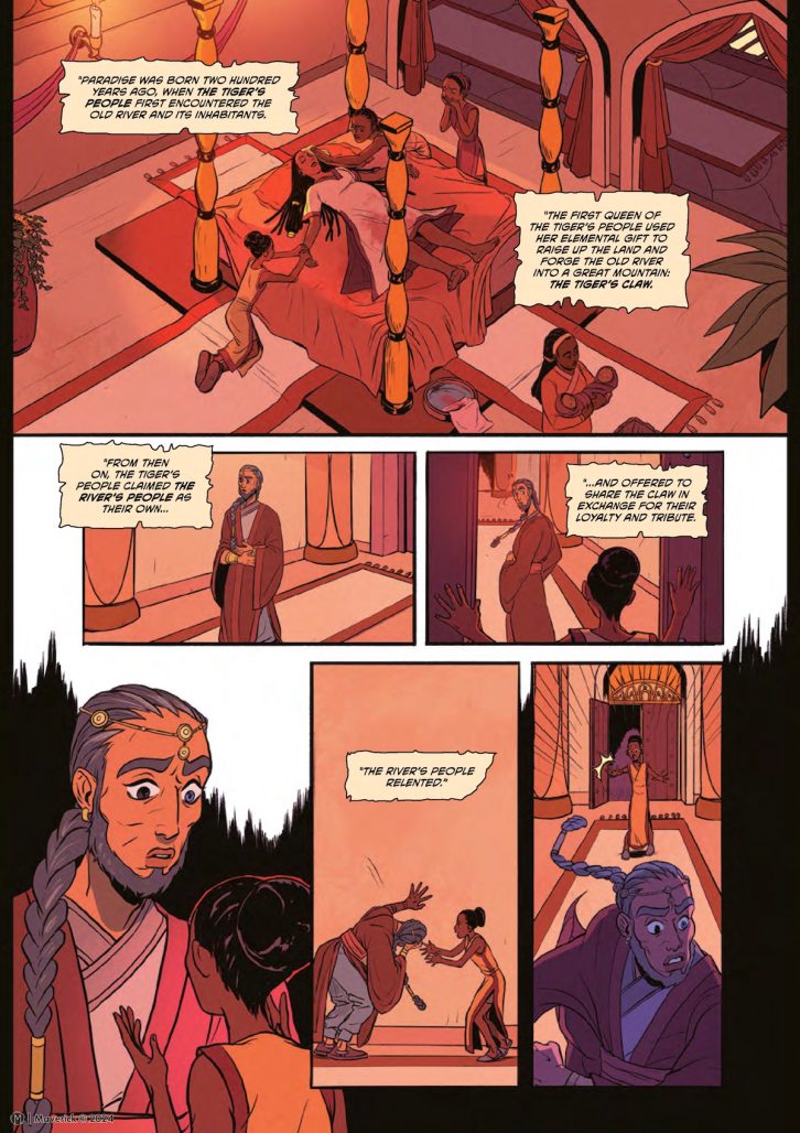 The Tiger's Tongue interior art