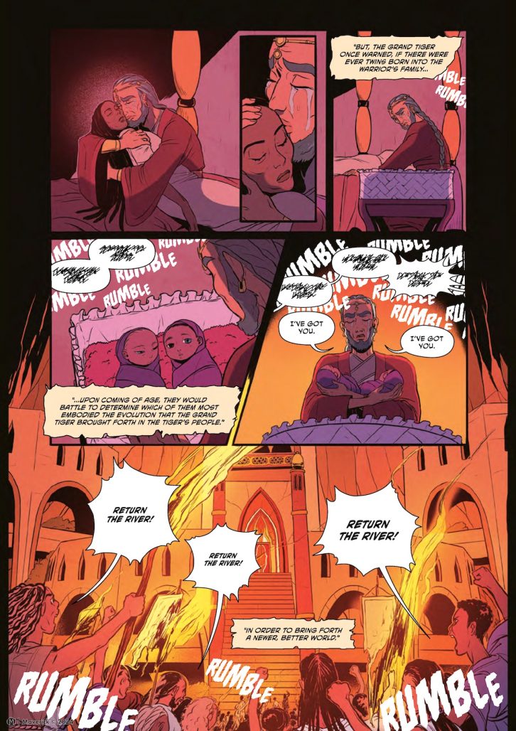 The Tiger's Tongue interior art