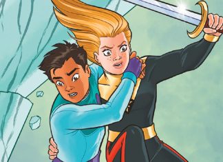 Exclusive: Papercutz reimagines FLASH GORDON as THE GIRL FROM INFINITY Flash Gordon: The Girl from Infinity Vol 1 cover (cropped)