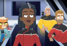 Interview: Dawnn Lewis on captaining the Cerritos on STAR TREK: LOWER DECKS Captain Freeman and her command crew.
