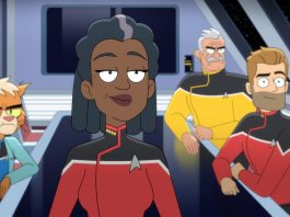Interview: Dawnn Lewis on captaining the Cerritos on STAR TREK: LOWER DECKS Captain Freeman and her command crew.
