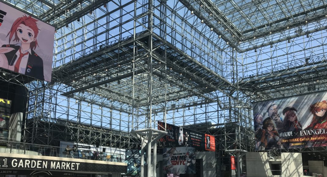 view of the main area inside the javits Center during Anime NYC