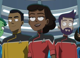 STAR TREK: LOWER DECKS: The Beat’s series spoiler roundtable Tendi, Rutherford, Mariner, Boimler and T'Lyn in the series finale of Star Trek: Lower Decks.