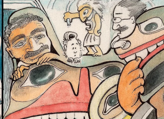 Graphic Novel Review: JAJ – A HAIDA MANGA by Michael Nicoll Yahgulanaas JAJ - A HAIDA MANGA