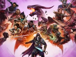 Review: DRAGON AGE: THE VEILGUARD is fun and features great queer representation but is a little weak with legacy The official title art of Dragon Age: Veilguard featuring the seven companions, the protagonist character, and a dragon against a pink background.