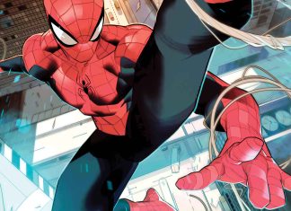 Marvel’s new Spider-Man #1 covers features return of the spectacular artist Simone Di Meo Spider-Man swinging artwork by DiMeo