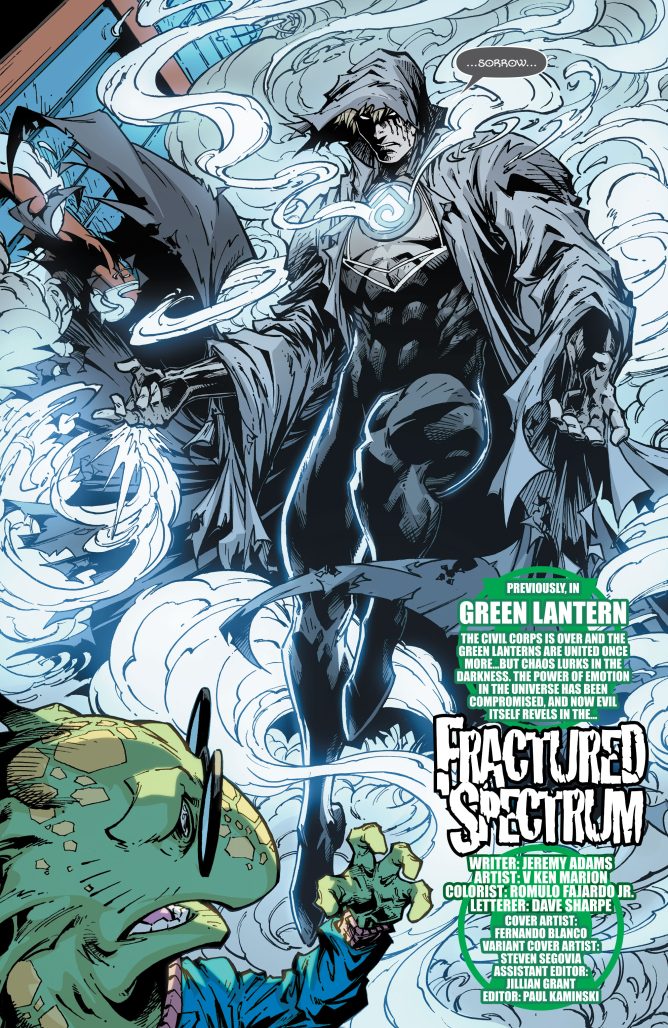 Green Lantern Fractured Spectrum 1 pg 2