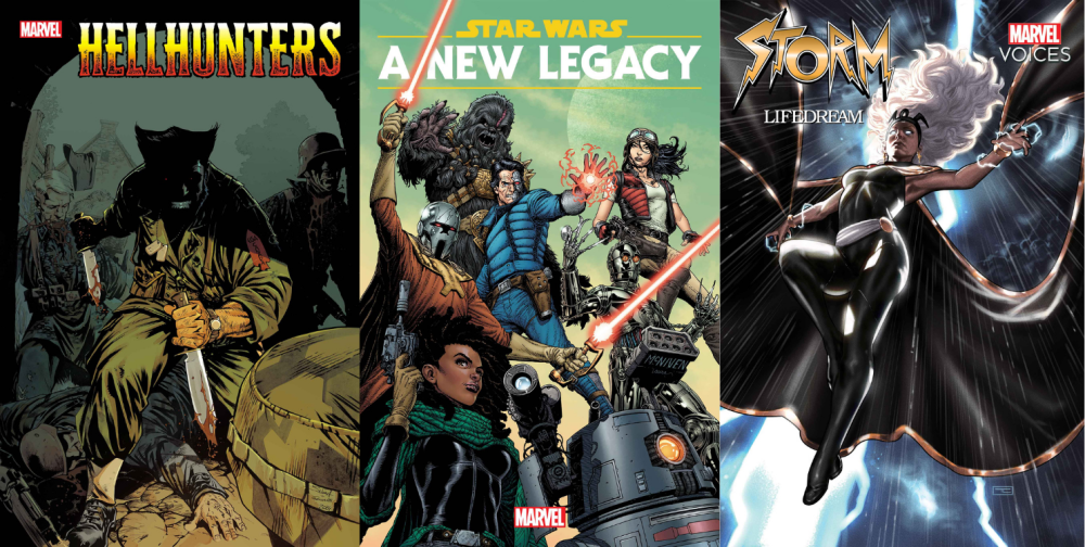 Hellhunters #2, Star Wars A New Legacy #1, Storm: Lifedream #1