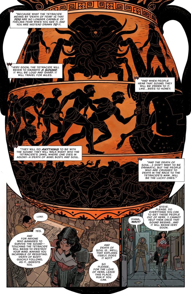 A Greek themed Vase in Absolute Wonder Woman