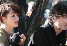 Gaiman and Palmer being sued for trafficking and assault Amanda Palmer Neil Gaiman Vienna 2011 photo by Manfred Werner recrop