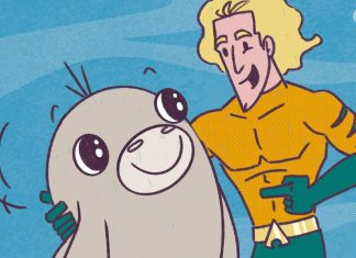 AQUAMANATEE is ready to make a splash in new early readers graphic novel