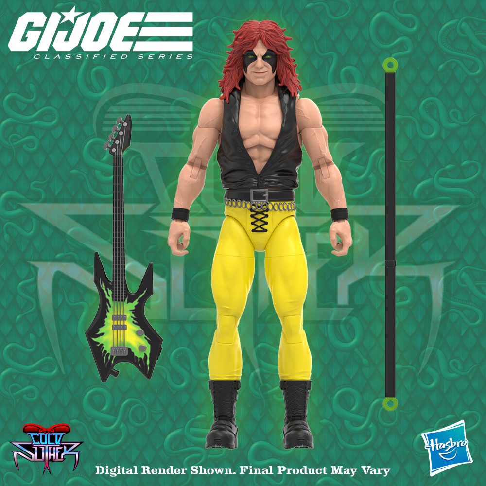 G.I. JOE Classified Series Dreadnoks Cold Slither Zartan Digital Render