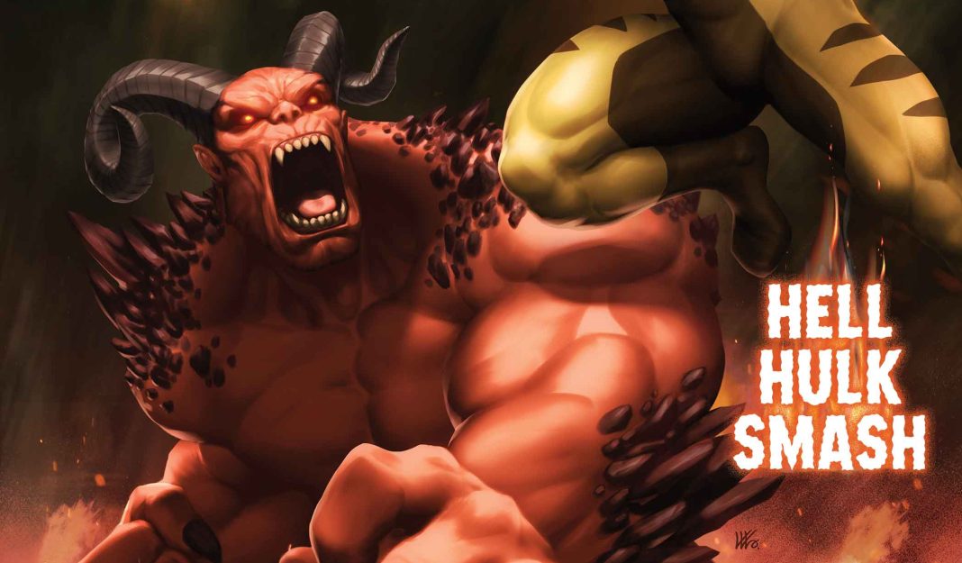 The debut of Hellhulk with Hellverine