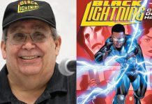 Meet Jenny Blake Isabella, the transgender creator of BLACK LIGHTNING L: Jenny Blake Isabella portrait. R: Black Lightening cover.