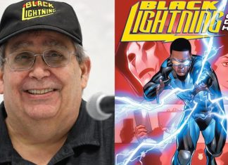 Meet Jenny Blake Isabella, the transgender creator of BLACK LIGHTNING L: Jenny Blake Isabella portrait. R: Black Lightening cover.