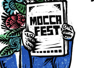 The Society of Illustrators hosts MoCCA Week with special exhibits & free admission MoCCA Arts Fest 2025 logo hands holding a zine of Mocca Fest written on cover