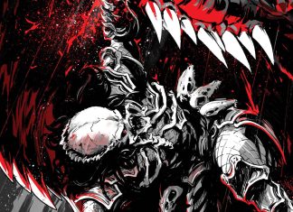 PREDATOR: BLACK, WHITE & BLOOD returns this May for Marvel’s spotlight of the Deadly Hunter T-Rex eating Predator