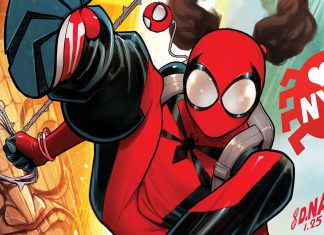 ComicsPRO ’25: New Spider-Girl to get her own solo series Comic art of Spider-Girl swinging