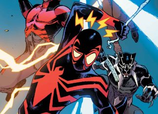 ComicsPRO ’25: Miles Morales to enter other Ultimate Universe with ULTIMATE SPIDER-MAN: INCURSION comic art of the Ultimate Incursion crossover cover featuring