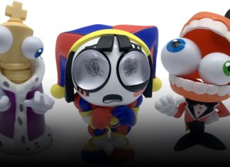 Moose Toys reveals Amazing Digital Circus, Bluey and MrBeast for the 2025 Toy Fair! Vinyl figurines of Pomni, Kinger, and Caine made by Moose Toys