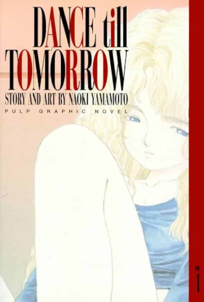 dance till tomorrow cover. close up of long-haired woman sitting down with her left leg bent and knee facing up.