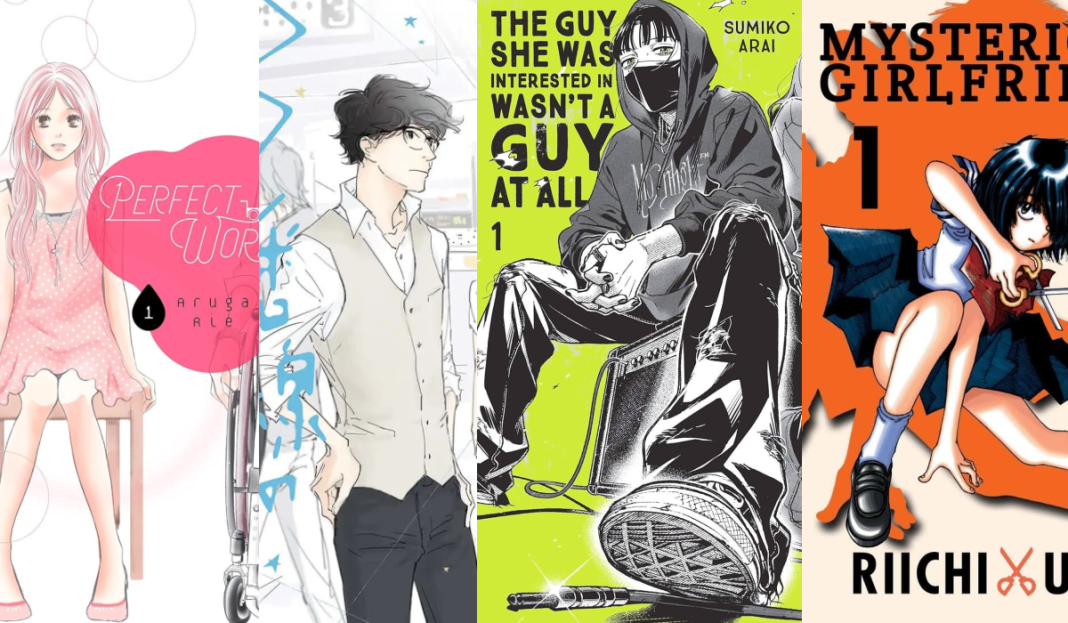 cropped covers of manga featured in article