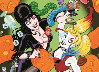 ComicsPRO ’25: Conner and Palmiotti tackle Harley Quinn meets Elvira elvira harley quinn amanda conner