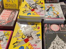 MoCCA ’25: Drawn & Quarterly debuts upcoming releases Muybridge and Checked Out table displaying d and q new releases at mocca