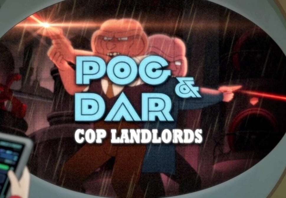 Pog & Dar: Cop Landlords title screen