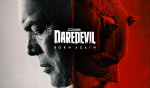 TV REVIEW: Daredevil: Born Again is the perfect MCU reintroduction poster image of daredevil born again on Disney Plus. A dual face with Fisk, in white colors, looking left and daredevil, in red, looking right. Them facing against each other at the middle.