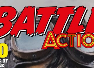 Torunn Gronbekk liked her new BATTLE ACTION story so much that she painted a cover for the issue