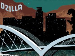 The GODZILLA VS AMERICA: LOS ANGELES one-shot is raising money for comic shops effected by the LA fires Godzilla Vs America