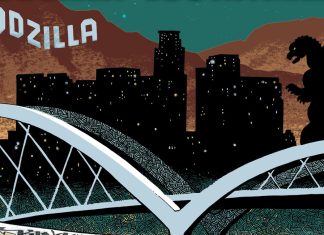 The GODZILLA VS AMERICA: LOS ANGELES one-shot is raising money for comic shops effected by the LA fires Godzilla Vs America