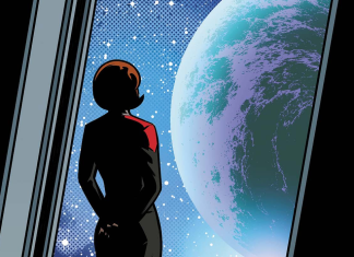 3 new STAR TREK limited series announced at IDW Star Trek: Voyager's Janeway looking out the window at Earth